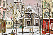 Utrillo Maurice St. Pierre church from inspiration village