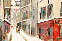 Utrillo Maurice Rue Saint Rustique from inspiration village