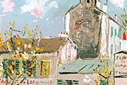 Utrillo Maurice Lapin agile from inspiration village