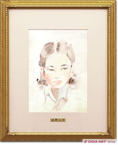 東郷青児 少女 | 絵画など美術品の販売と買取 | 東京・銀座 おいだ美術