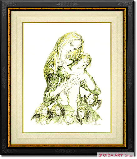 Fujita Tsuguharu (Leonard Foujita) Holy mother and child