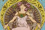 Mucha Maria Alphonse Art card dream