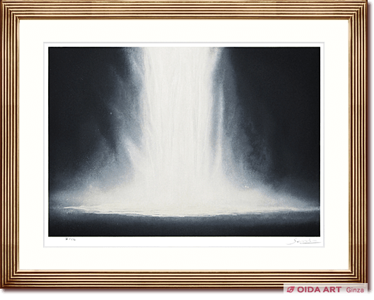 Senju Hiroshi Water fall on lithograph # 1 (2005)