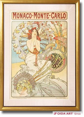 Mucha Maria Alphonse Monaco Monte Carlo (original)