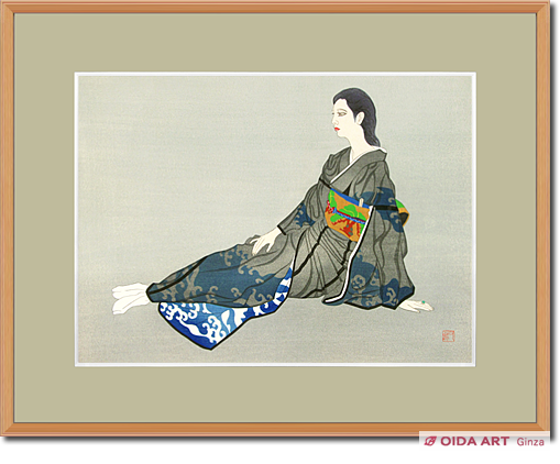 Kayama Matazo Woman wearing kimono