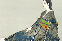 Kayama Matazo Woman wearing kimono