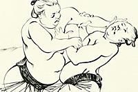 Fujita Tsuguharu (Leonard Foujita) Unryu – Sumo