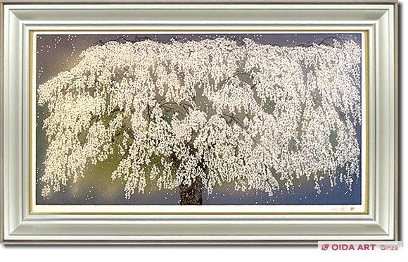 Nakajima Chinami Weeping cherry tree at Mt. Minobu (2)