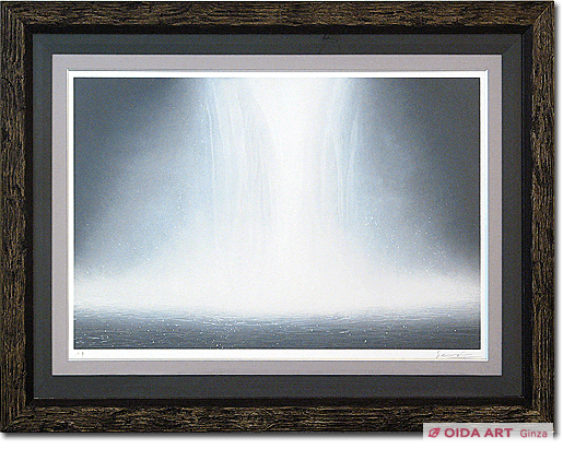 Senju Hiroshi  Water fall on lithograph # 5