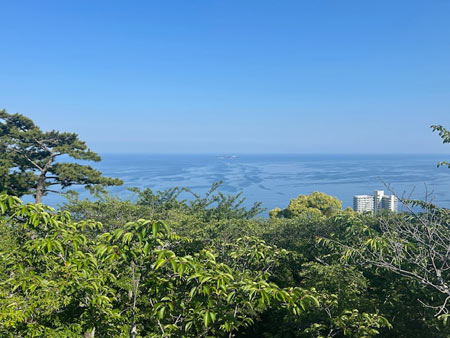 MOA美術館から見た熱海の海の景色