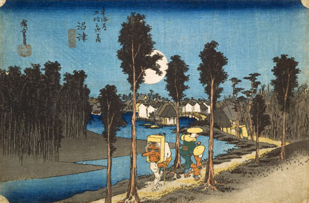 安藤広重 沼津 黄昏図