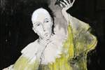 Jean Jansem Study of yellow pierrot