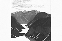 ホックニー 「6つのグリム童話」より“The lake”